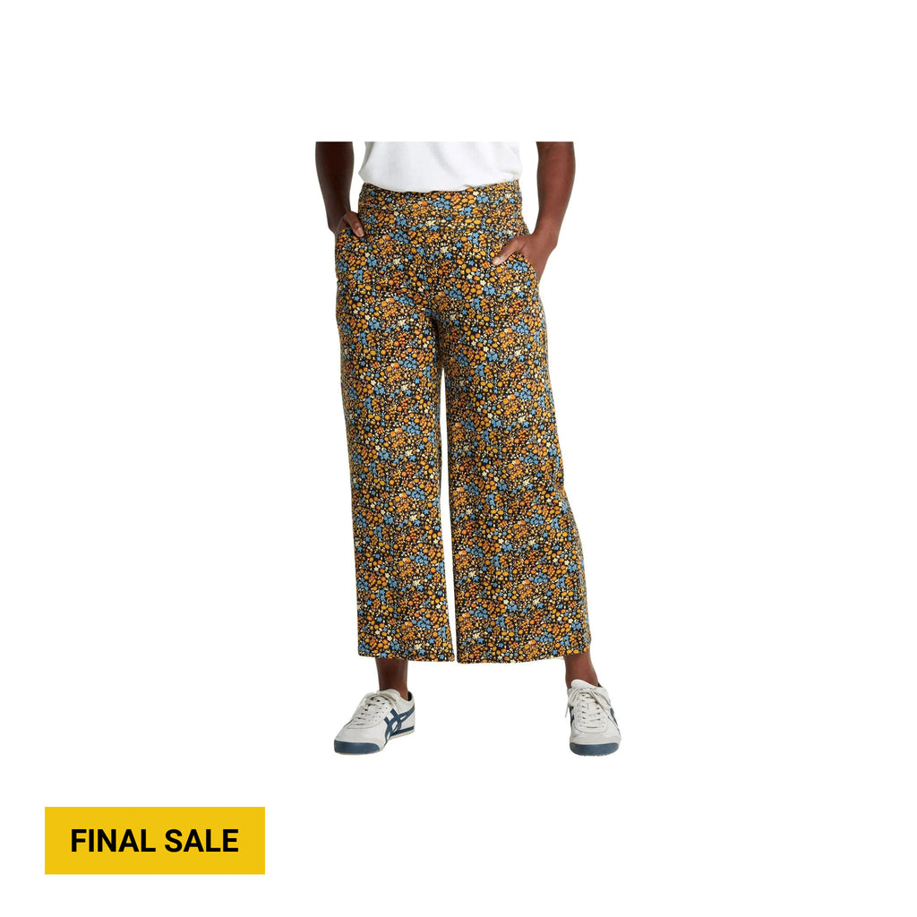 Toad & Co Women's Chaka Pull On Pant - Black Ditsy Print - Lenny's Shoe & Apparel