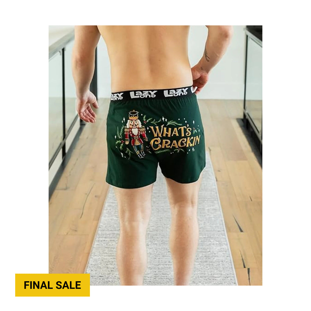 Lazy One Men's Nutcracker Boxer - Green - Lenny's Shoe & Apparel