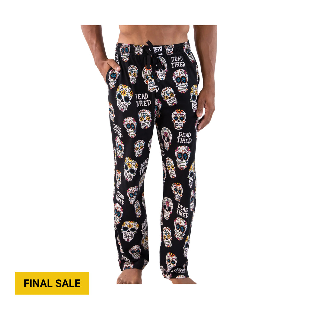 Lazy One Men's Dead Tired PJ Pant - Black/White - Lenny's Shoe & Apparel