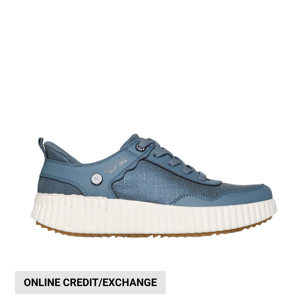 Skechers Women's Slip In Martha Stewart Bobs Vista Luxe Stroll Shoes - Slate - Lenny's Shoe & Apparel