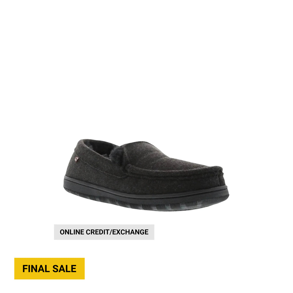 Lamo Men's Harrison Slippers - Gray/Black - Lenny's Shoe & Apparel