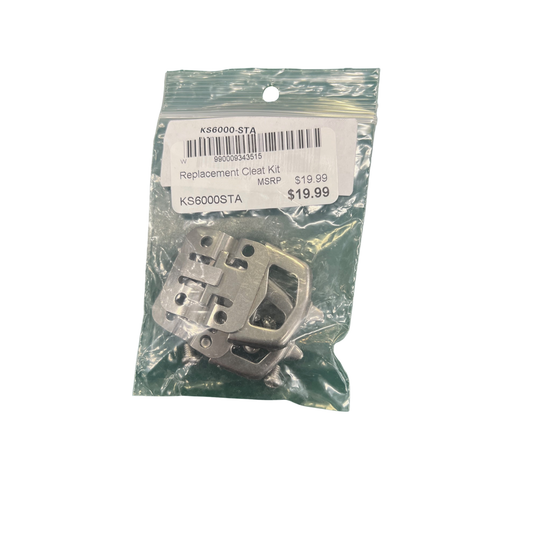 Packaged replacement cleat kit with price tag on a white background