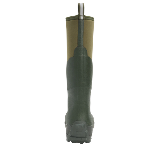 Muck Men's Muckmaster Tall Boots - Moss on a white background.