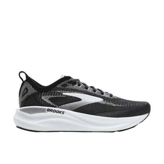 Brooks Women's Adrenaline GTS 26 Running Shoes - Black/Grey/White on a plain white background.