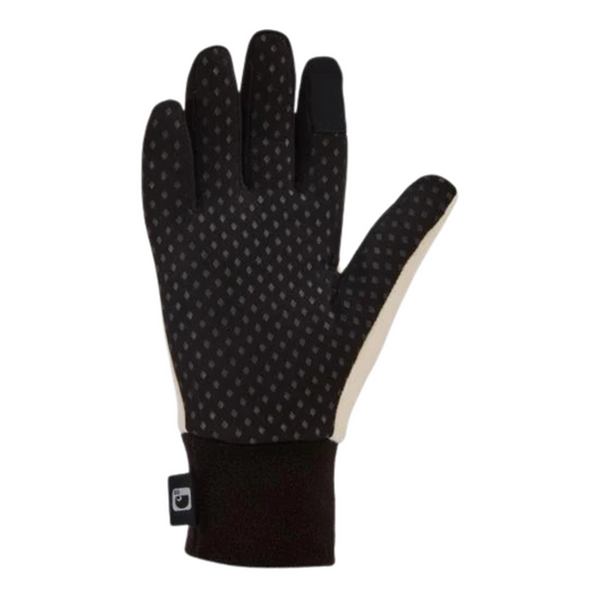 Carhartt Women's Storm Defender Fleece Gloves - Black on a white background.