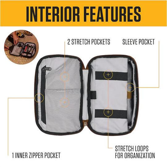Carhartt Utility Soft Sided Organizer - Carhartt Brown. Interior features.