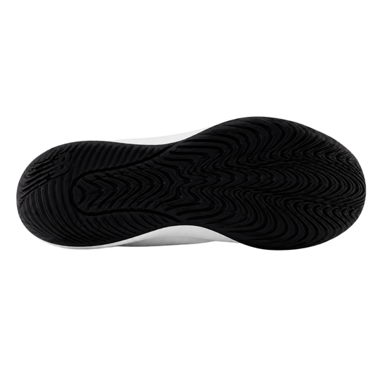 Black sole of a shoe on a white background