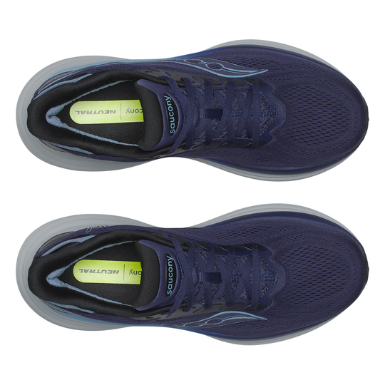 Pair of Blue sneakers on a white background