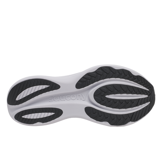 Back and white sneaker sole on a white background