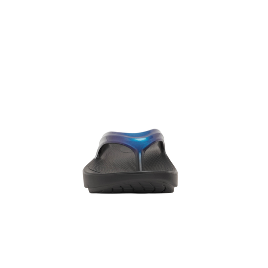 Black sandal with black sole on a white background