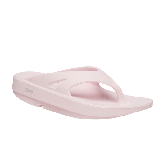 Pink sandal on a white background