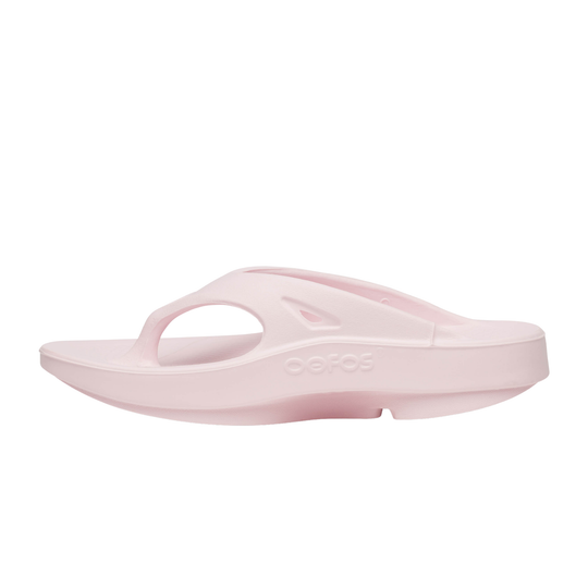 Pink sandal on a white background