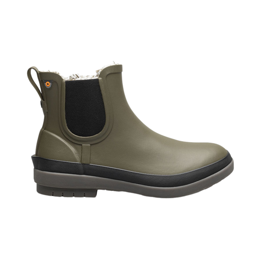 olive green insulated rain boot