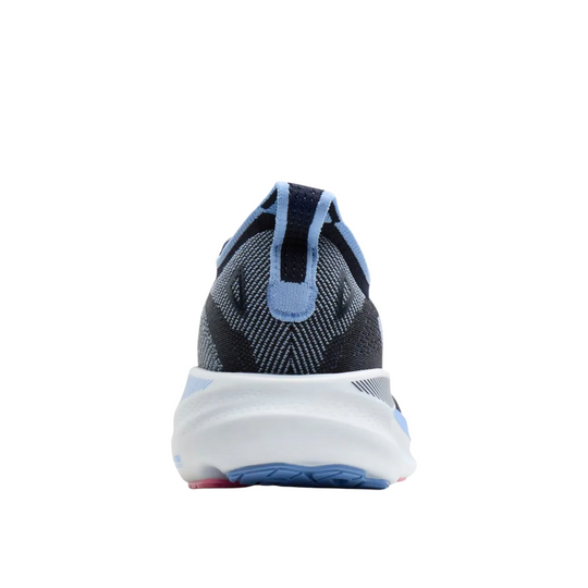 Brooks Women's Adrenaline GTS 26 Running Shoes - Navy/Cornflower/Pink on a white background.