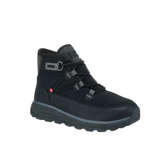 Nexgrip Women's Ice Wonder Mid Winter Boots - Black on a white background.