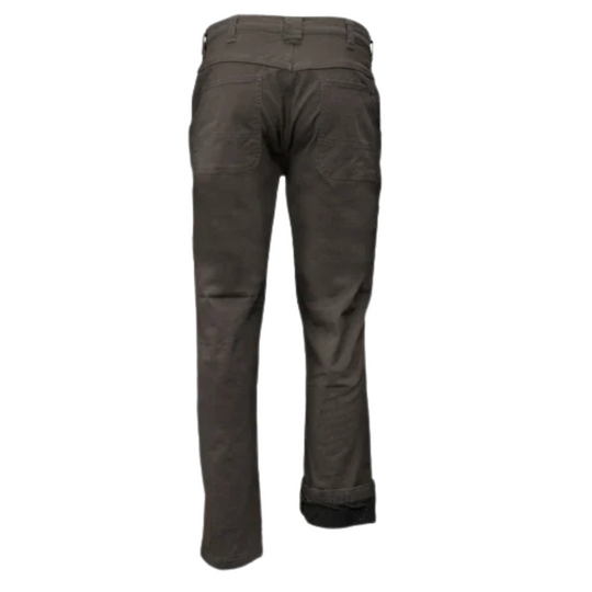 Key Industries Men's Shield Fleece Lined Flex Pant - Bark on a white background.