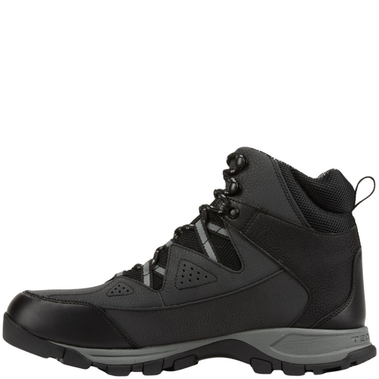 Columbia Men's Liftop III Winter Boots - Black/ Ti Grey Steel on a white background. 