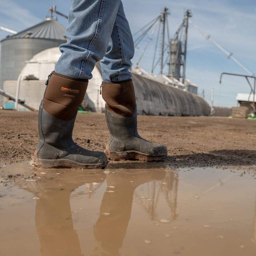 Dryshod boots in mud image