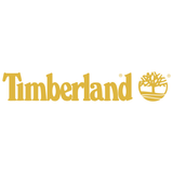 Timberland logo in yellow on a white background