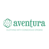 Aventura logo with green text and circular design on a white background