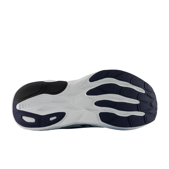 Sole of a shoe with a unique sole design on a white background
