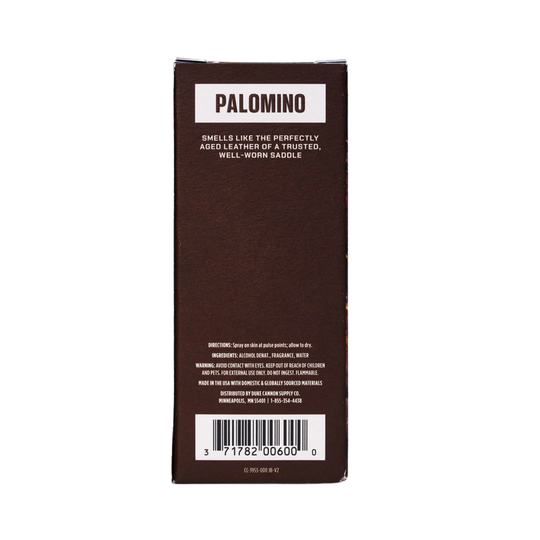 Palomino product packaging with brand name and description on a white background