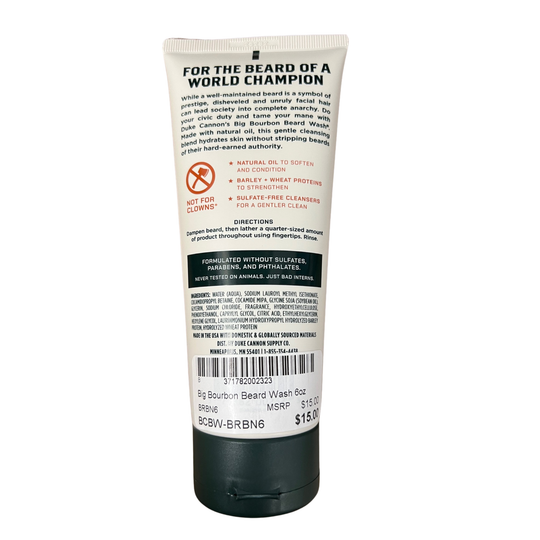 6 oz tube "for the beard of a world champion"
