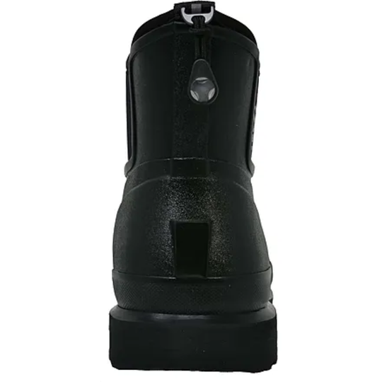 Black boot on a white background