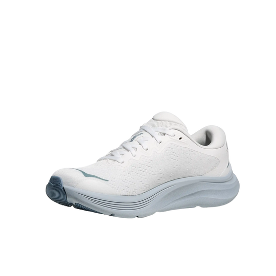White athletic shoe on a white background