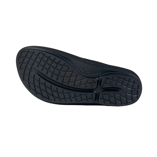 black flip flop bottom sole black
