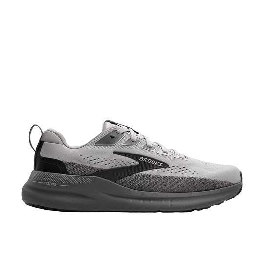 Black/grey mesh sneaker on a white background