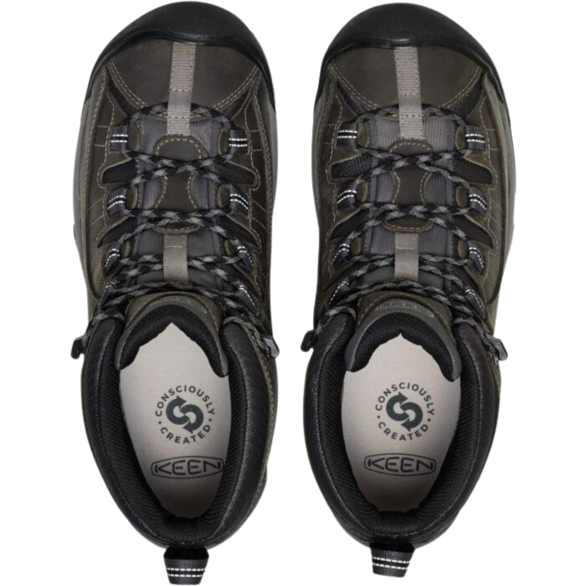 KEEN Men's Targhee II Mid Waterproof Hiking Boots - Steel Grey