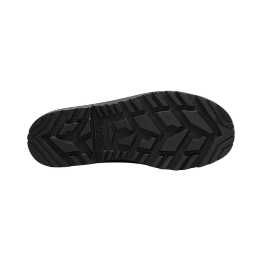 Black sole of a shoe on a white background