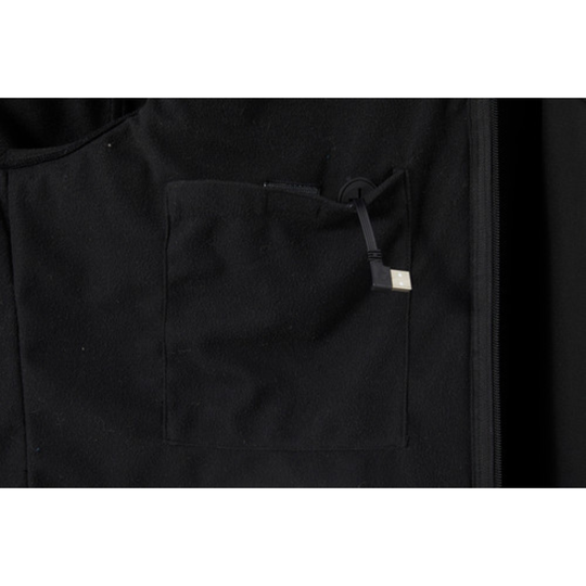 inside pocket where battery sits