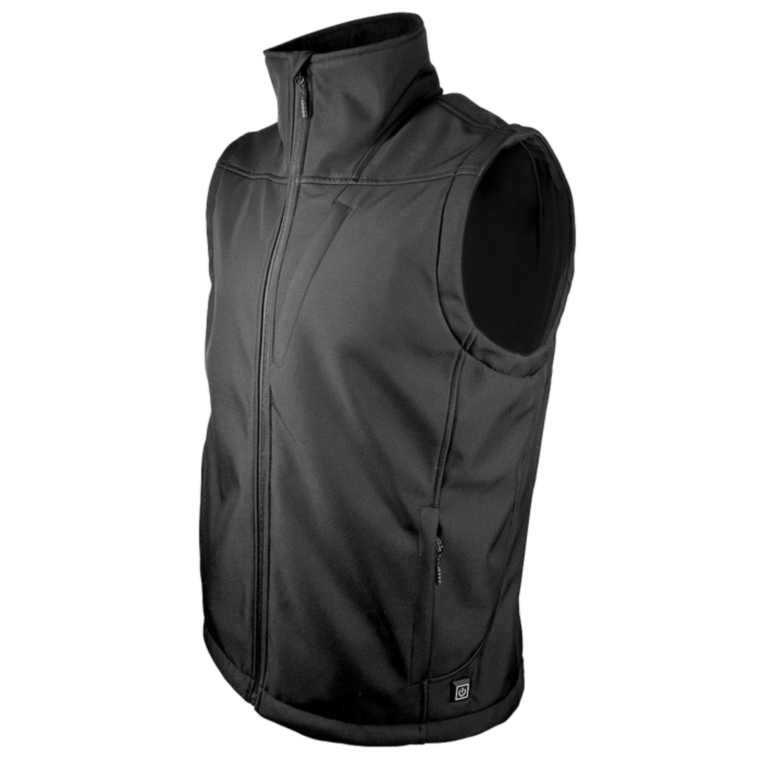 Black vest on a white background