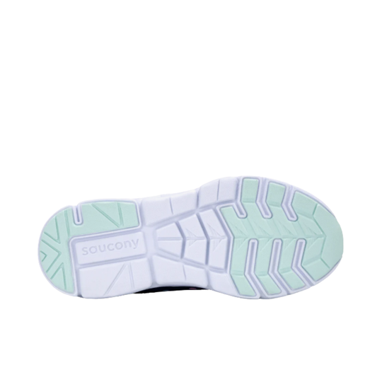 bottom sole white and teal on white background