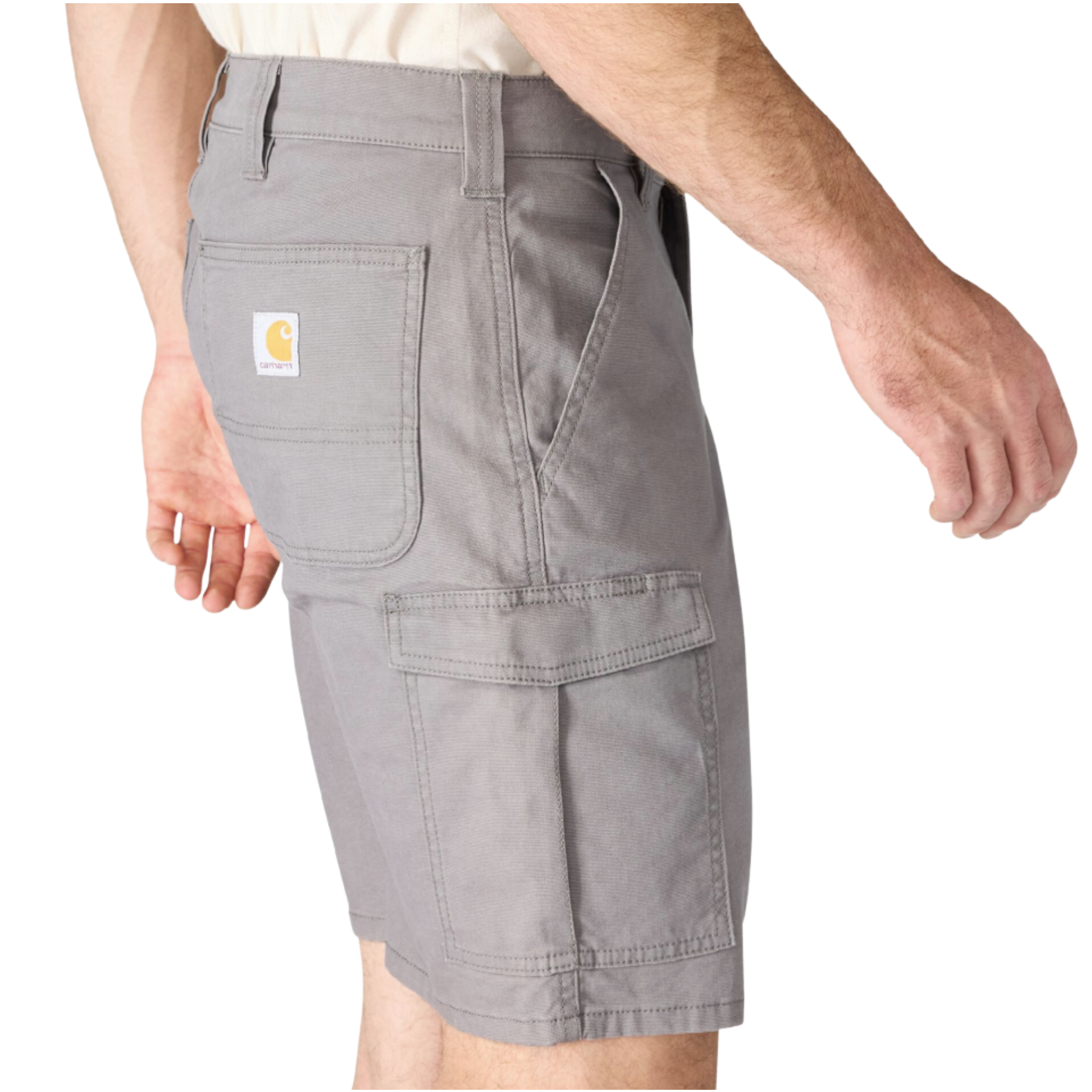 Carhartt Men's 9 Inch Relaxed Fit Canvas Cargo Short - Steel