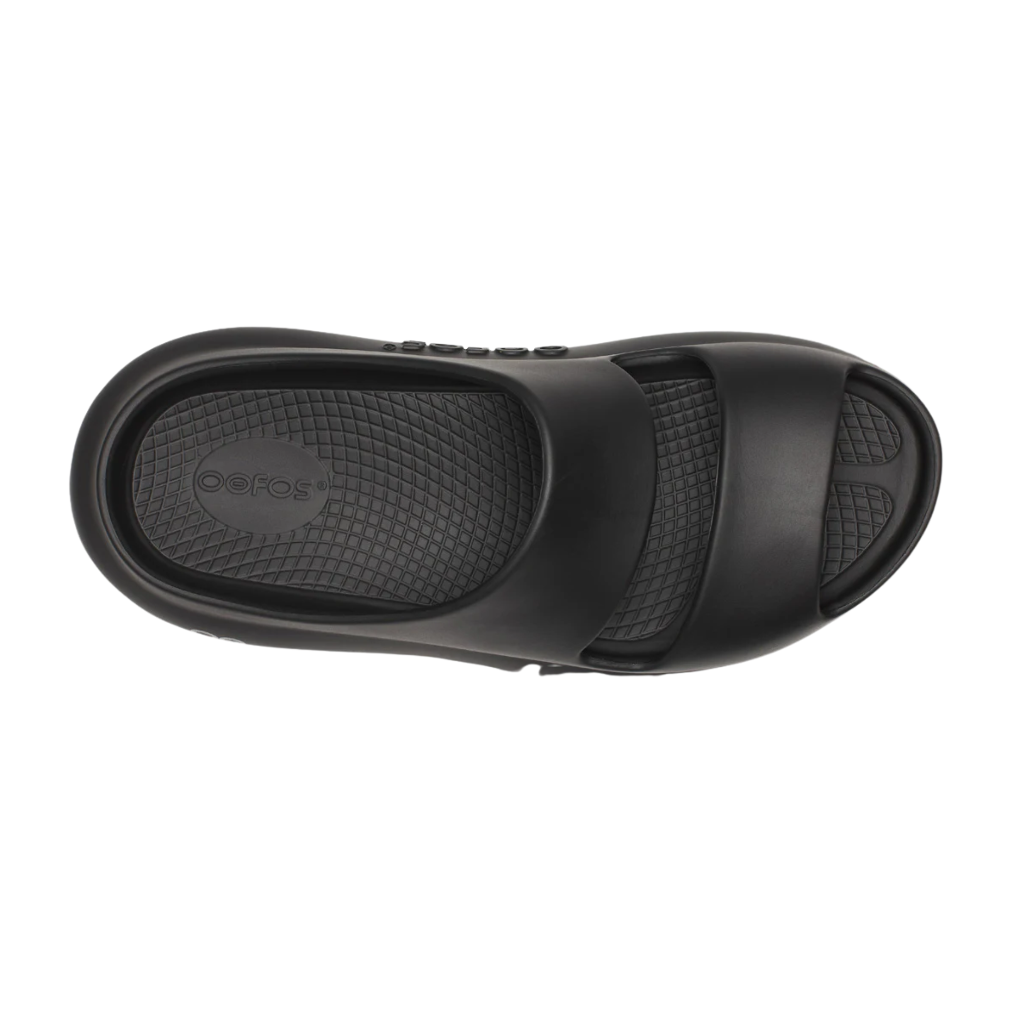 OOfos OOyea Plus Two Strap Sandals - Black – Lenny's Shoe & Apparel