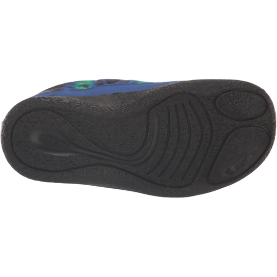 black rubber sole with keen logo on a plain white background