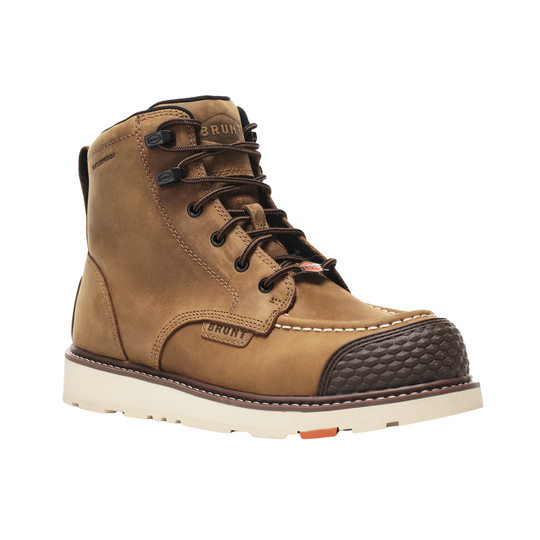 Brunt Men's Marin Soft Toe Waterproof Work Boots - Brown