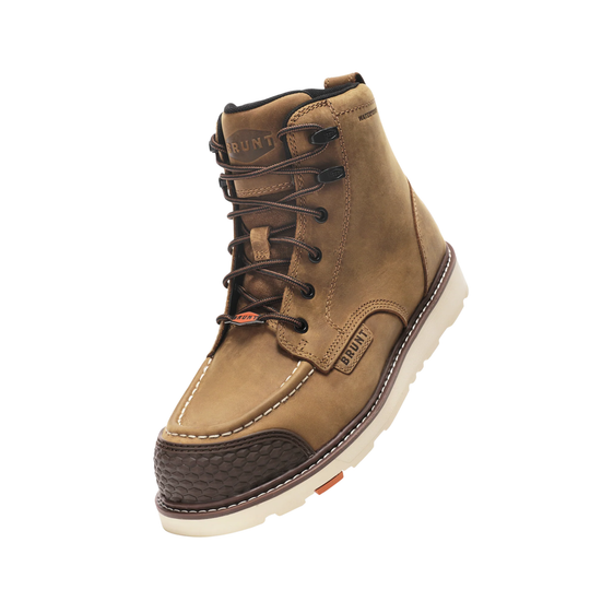 Brunt Men's Marin Soft Toe Waterproof Work Boots - Brown