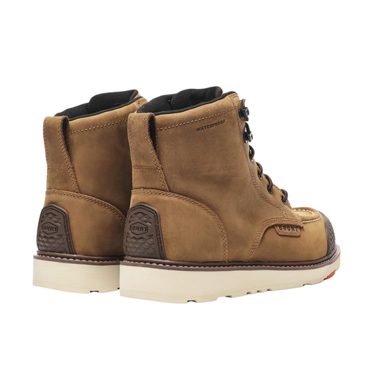 Brunt Men's Marin Soft Toe Waterproof Work Boots - Brown