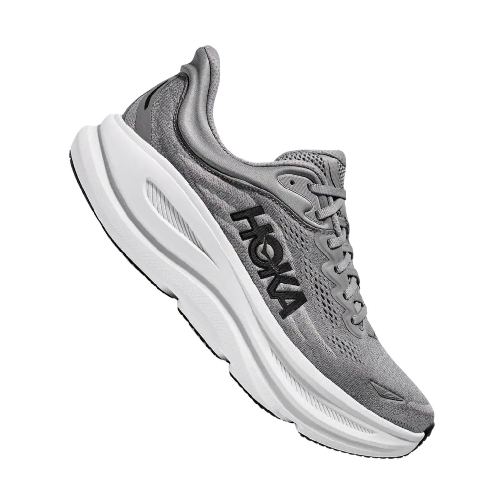 HOKA Men's Bondi 9 Running Shoes - Gal Grey/Stellar Grey - Lenny's Shoe & Apparel