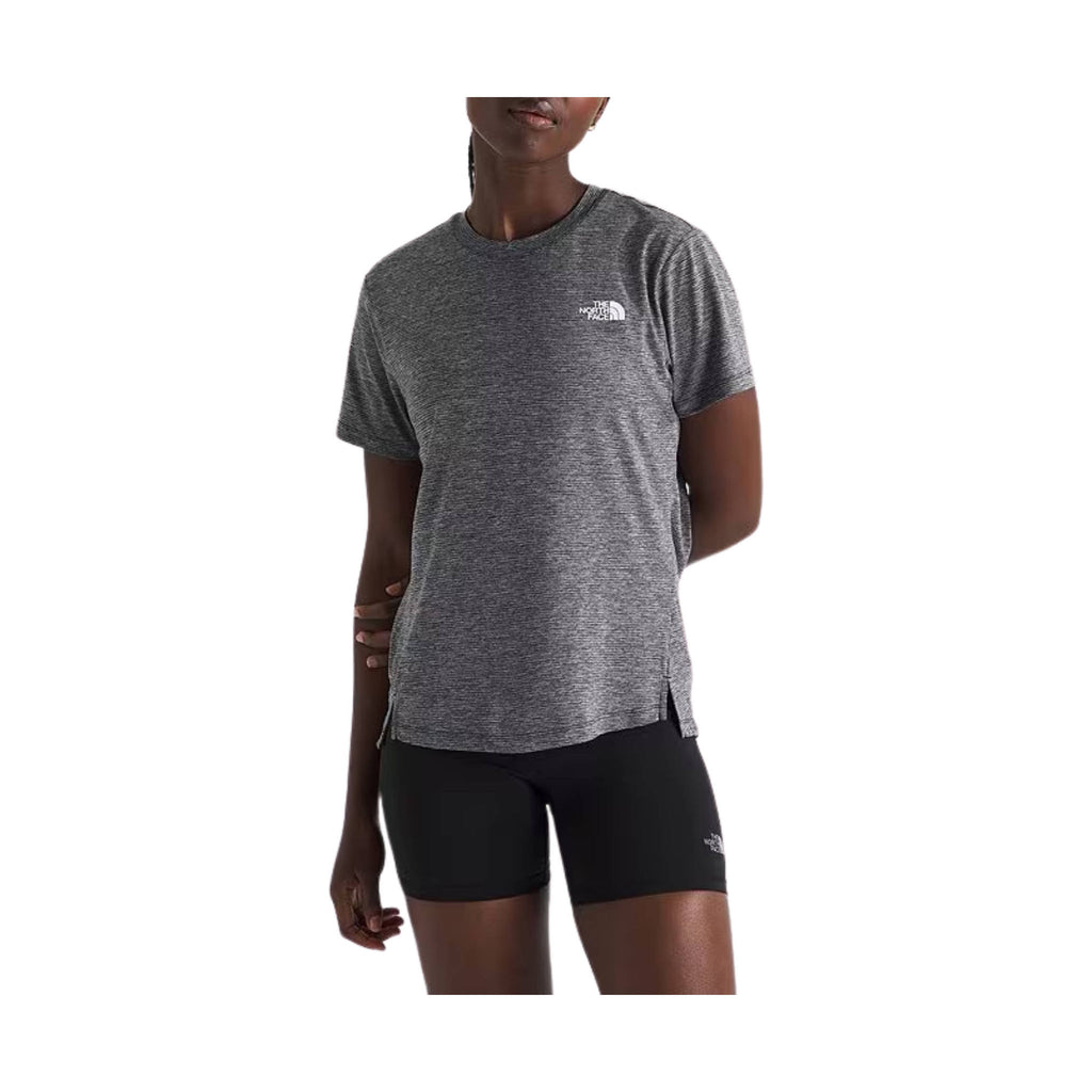 The North Face Women's Flex FlashDry Tee - TNF Black Light Heather - Lenny's Shoe & Apparel