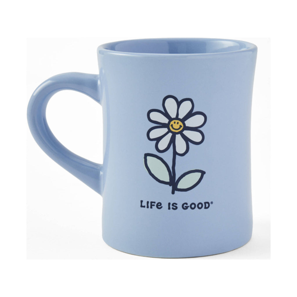 Life Is Good Smile Daisy Diner Mug - Glacier Blue - Lenny's Shoe & Apparel