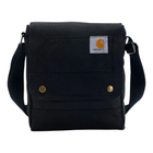 Black shoulder bag with Carhartt logo on a white background