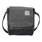 Gray shoulder bag with Carhartt logo on a white background