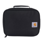 Black briefcase with Carhartt logo on a white background