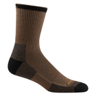Brown sock with black accents on a white background