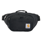 Black waist bag with Carhartt logo on a white background